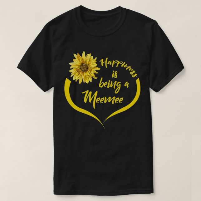 T-shirt Le Bonheur Des Femmes Meemee Cadeau Est Être Un Me (Design devant)