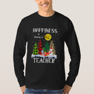 T-shirt Le Bonheur D'Être L'Enseignant Leopard Arbre De No
