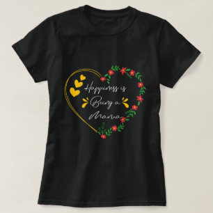 T-shirt Le Bonheur D'Être Mama Cadeaux Anniversaire Mignon