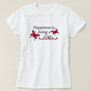 T-shirt Le bonheur d'être un papillon Gigi