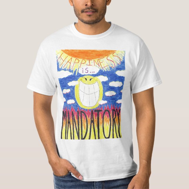 T-shirt Le bonheur est (Devant)