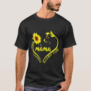 T-shirt Le Bonheur Est D'Être Frontière Collie Chien Mama 