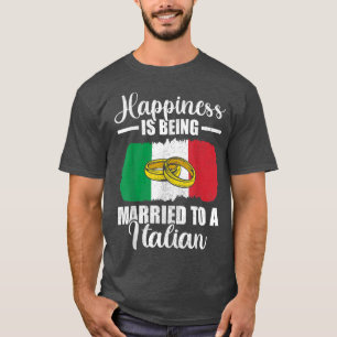 T-shirt Le bonheur est d'être marié à un mariage italien M