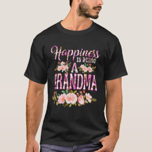 T-shirt Le Bonheur Est D'Être Une Grand-Mère Amusante Des