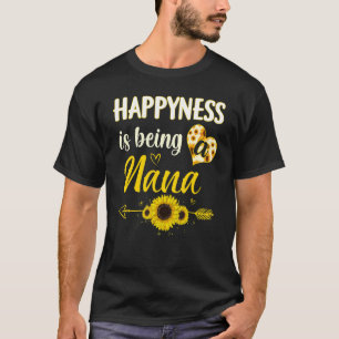 T-shirt Le Bonheur Est D'Être Une Grand-Mère De Tournesol