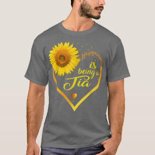T-shirt Le bonheur est d'être une grand-mère Tia amoureuse