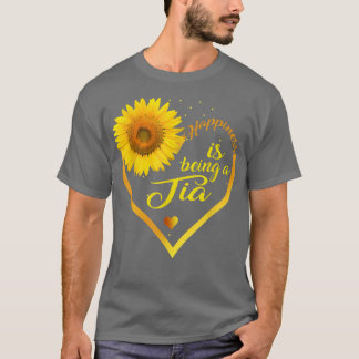 T-shirt Le bonheur est d'être une grand-mère Tia amoureuse