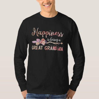 T-shirt Le bonheur est d'être une grande grand-mère femme