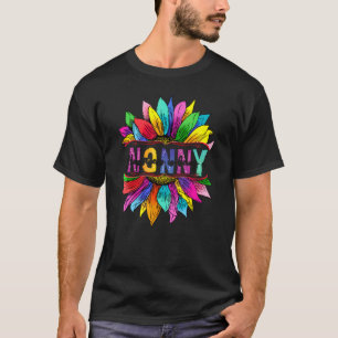 T-shirt Le Bonheur Est D'Être Une Nanny Sunflower Heureuse