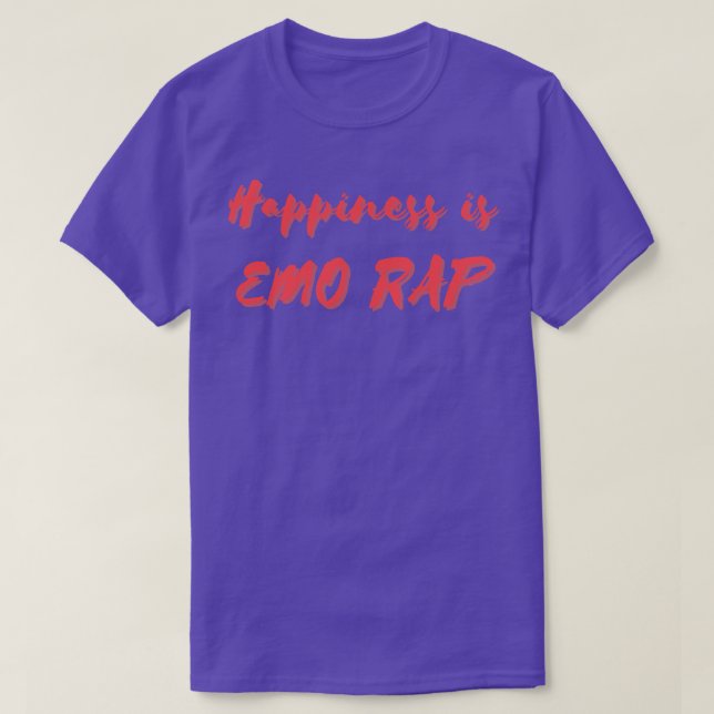 T-shirt Le bonheur est Emo Rap (Design devant)