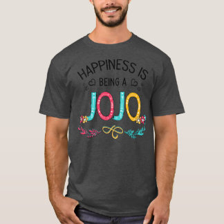 T-shirt Le Bonheur Est Être Jojo Fleurs sauvages Valentine