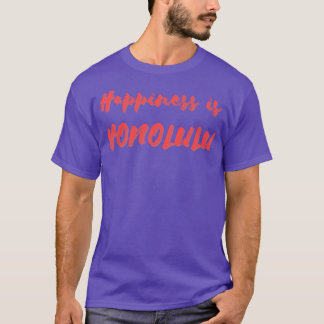 T-shirt Le bonheur est Honolulu