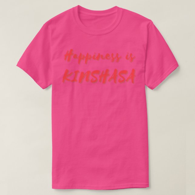 T-shirt Le bonheur est Kinshasa (Design devant)