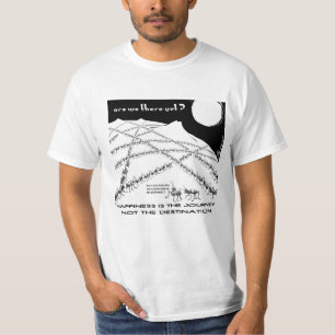 T-shirt Le bonheur est le voyage pas la destination