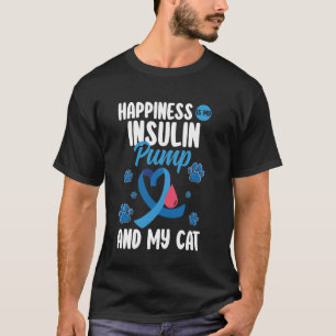 T-shirt Le bonheur est ma pompe à insuline diabète diabéti