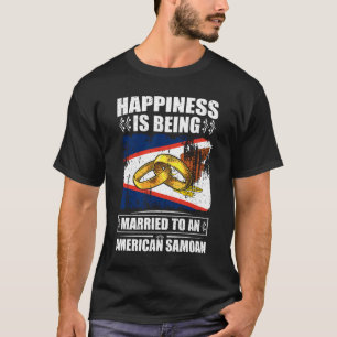 T-shirt Le Bonheur Est Marié À Un Américain Samoan