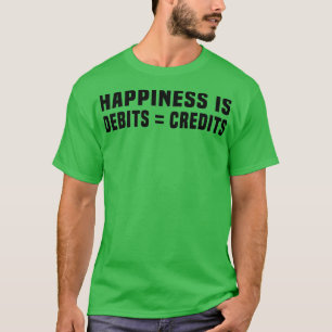 T-shirt Le Bonheur Est Quand Debits Crédits Nice 2