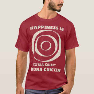 T-shirt Le bonheur est un amoureux du curry de poulet Bhun