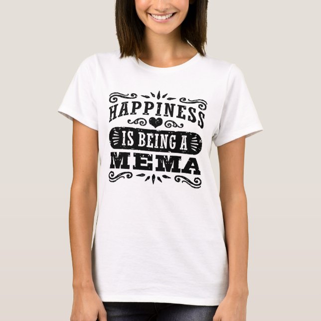 T-shirt Le Bonheur Est Un Mème (Devant)
