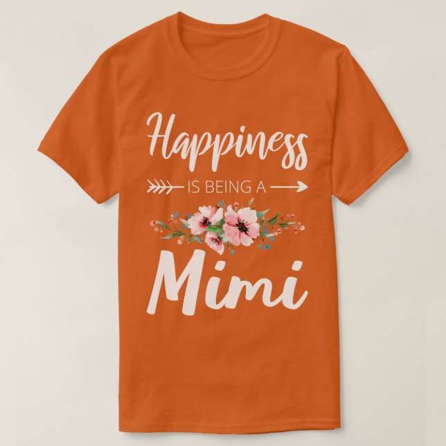 T-shirt Le Bonheur Est Un Mimi II (Design devant)