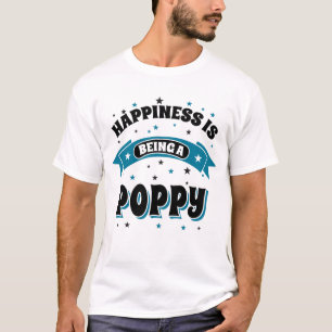 T-shirt Le bonheur est un pavot