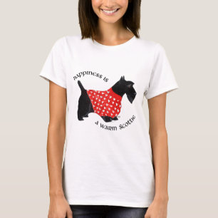 T-shirt Le bonheur est un Scottie chaud