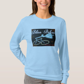 T-shirt Le bonheur fait du vélo la pièce en t