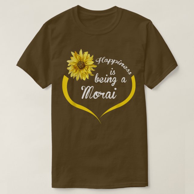 T-shirt Le Bonheur Morai Est Un Morai  (Design devant)