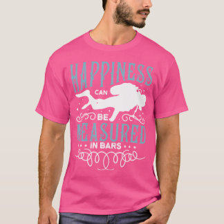 T-shirt Le Bonheur Peut Être Mesuré Dans Pour Toute Plongé