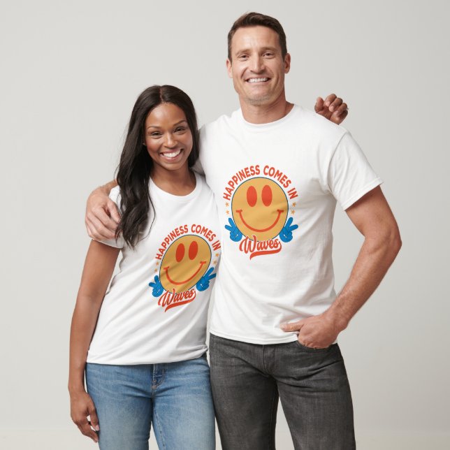 T-shirt Le bonheur vient par vagues - Été (Unisexe)