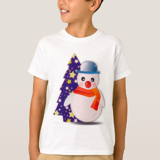 T-shirt Le bonhomme de neige et la chemise de Noël des enf