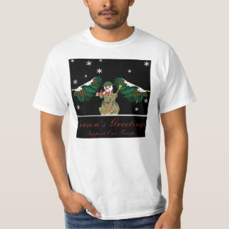 T-shirt Le bonhomme de neige militaire