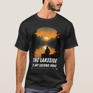 T-shirt Le bord du lac est ma deuxième maison