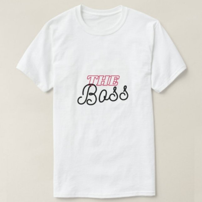 T-shirt Le Boss Moderne Blanc | Hommes | (Créateur téléchargé)