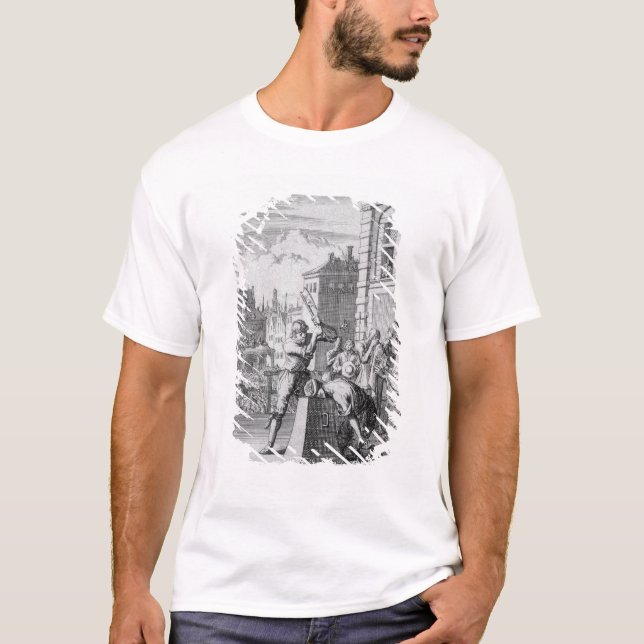 T-shirt Le bouclier divisé (Devant)