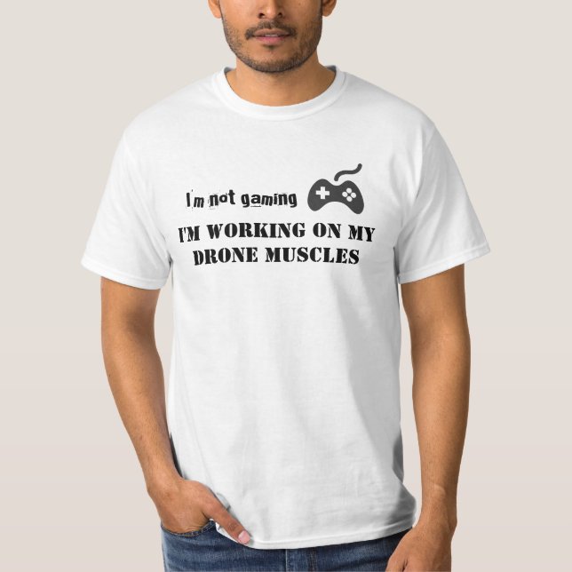 T-shirt Le bourdon Muscles la pièce en t (Devant)