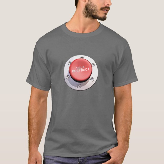 T-shirt le bouton de DESTRUCTION d'INDIVIDU (Devant)