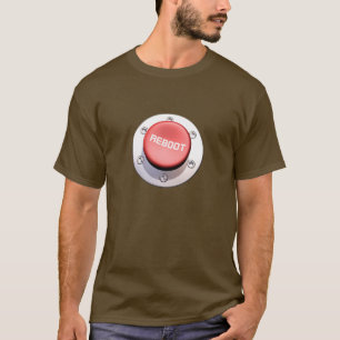 T-shirt le bouton de REMISE À ZÉRO