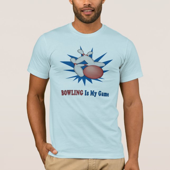T-shirt Le bowling est mon jeu (Devant)