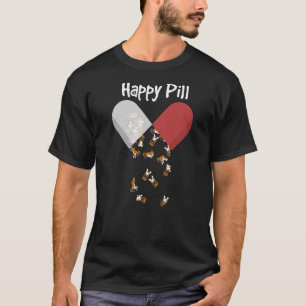 T-shirt Le boxeur est chemise heureuse de pilule. Cadeaux