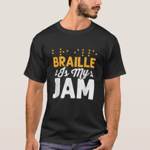 T-shirt Le braille est mon aveuglement par les points brai