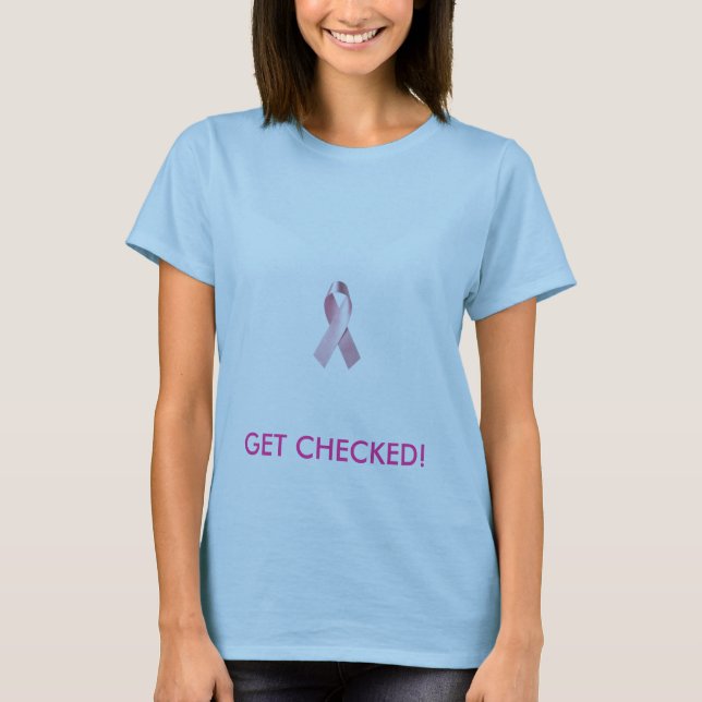 T-shirt le breast_cancer_ribbon, OBTIENNENT VÉRIFIÉ ! (Devant)