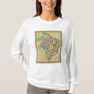T-shirt Le Brésil avec la Guyane et le Paraguay