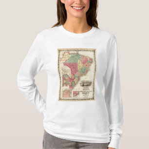 T-shirt Le Brésil, la république d'Argentine, le Paragua