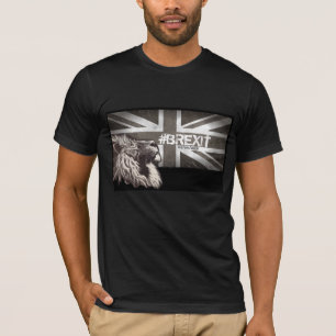 T-shirt Le #Brexit fier de lion customisent la date