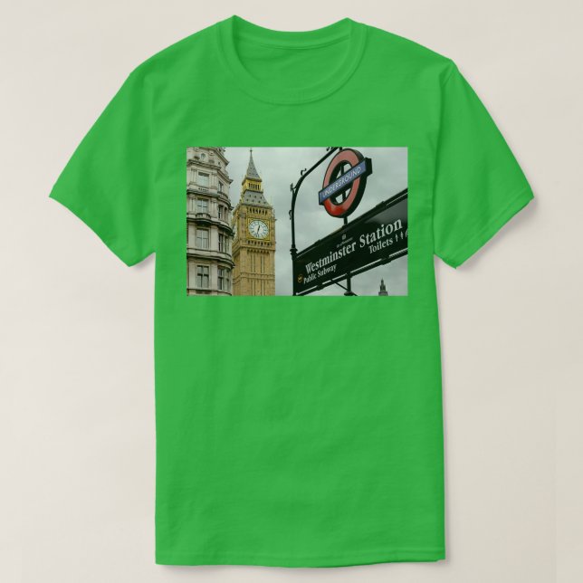 T-shirt Le British Railway relie toutes les villes du cou (Design devant)