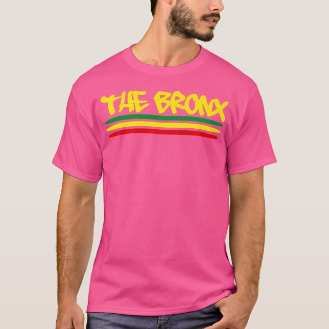 T-shirt Le Bronx New York Rasta Reggae Graffiti Hip hop (Devant)