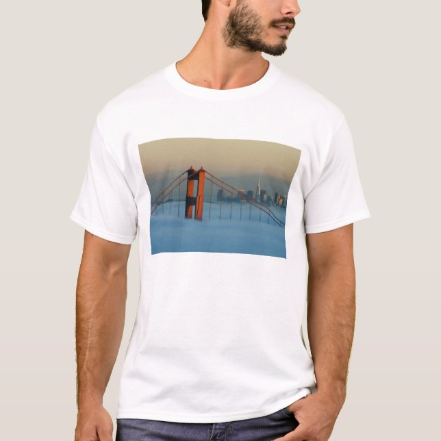 T-shirt Le brouillard envahit la baie de San Francisco (Devant)