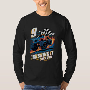 T-shirt Le broyer depuis 2016 9e anniversaire Monster pour