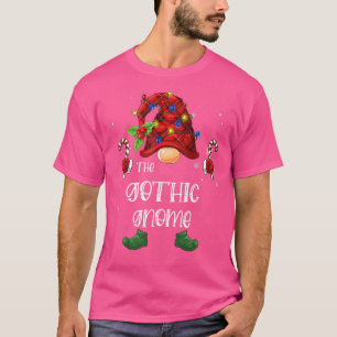 T-shirt Le Buffle Gothique Gnome Plaid Christmas Tree Ligh